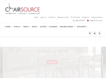 Tablet Screenshot of chairsource.ca